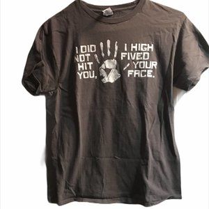 Teen Boy Gray Short Sleeve T-shirt- High Five Med